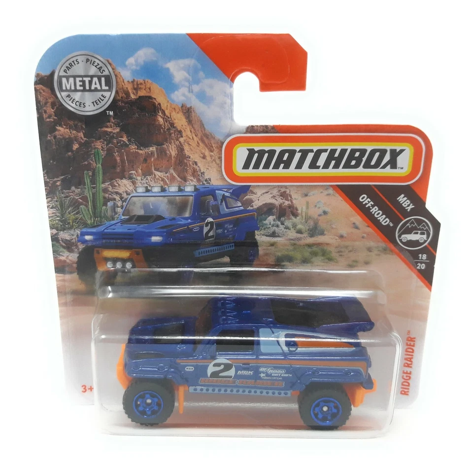 Matchbox MBX Superfast 2019 n. 68 scheda blister corta blu Ridge Raider - Immagine 1 di 1