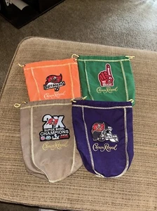 NFL Handmade Tampa Bay Buccaneers 4 Bag Set-crown Royal 9x7 - Picture 1 of 7