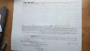 We the People of the State of New York LANDVERKAUF 1838 DOKUMENT SELTEN - Bild 1 von 23