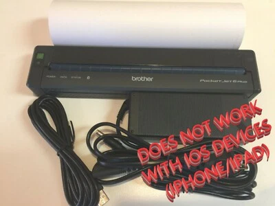 Brother PJ-663 Pocketjet 6 Plus Bluetooth Portable Thermal Printer - Image 1 of 4