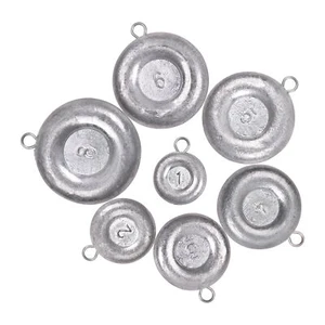 Fishing Disc Sinkers Weights Coin Sinkers Fishing Weights Lead Weights 1OZ-8OZ - Picture 1 of 22