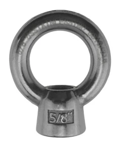 Stainless Steel 316 Lifting Eye Nut 5/8" UNC Heavy Duty Marine Grade - Picture 1 of 5
