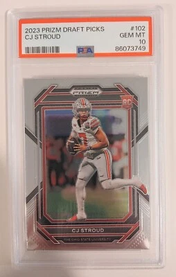 cj stroud rookie card prizm psa 10 - Image 1 of 3