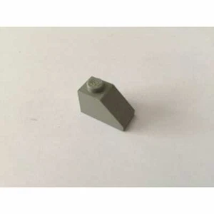 Brique pente grise 1x2 45 degré 3040 pièce détachée Lego 4565 10185 10188 10251 - Photo 1/2