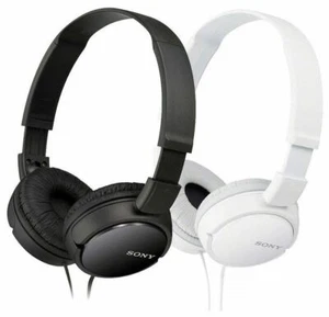 Sony Headphone Over-Head MDR-ZX110 Stereo  Extra Bass Black & White Colors NEW!! - Picture 1 of 9