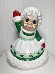Vintage Ceramic Mrs Claus Christmas Glenview Mold Handcrafted Santa Claus - Picture 1 of 8