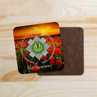 MILITARY GIFT IDEA - POPPIES/SCOTS GUARDS COASTER - CAN BE PERSONALISED