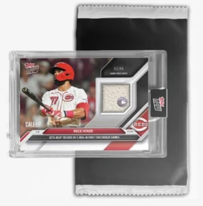 2024 MLB TOPPS NOW #405 Rece Hinds Game-Used Base Relic #/99 or Lower - PRESALE - Picture 1 of 2