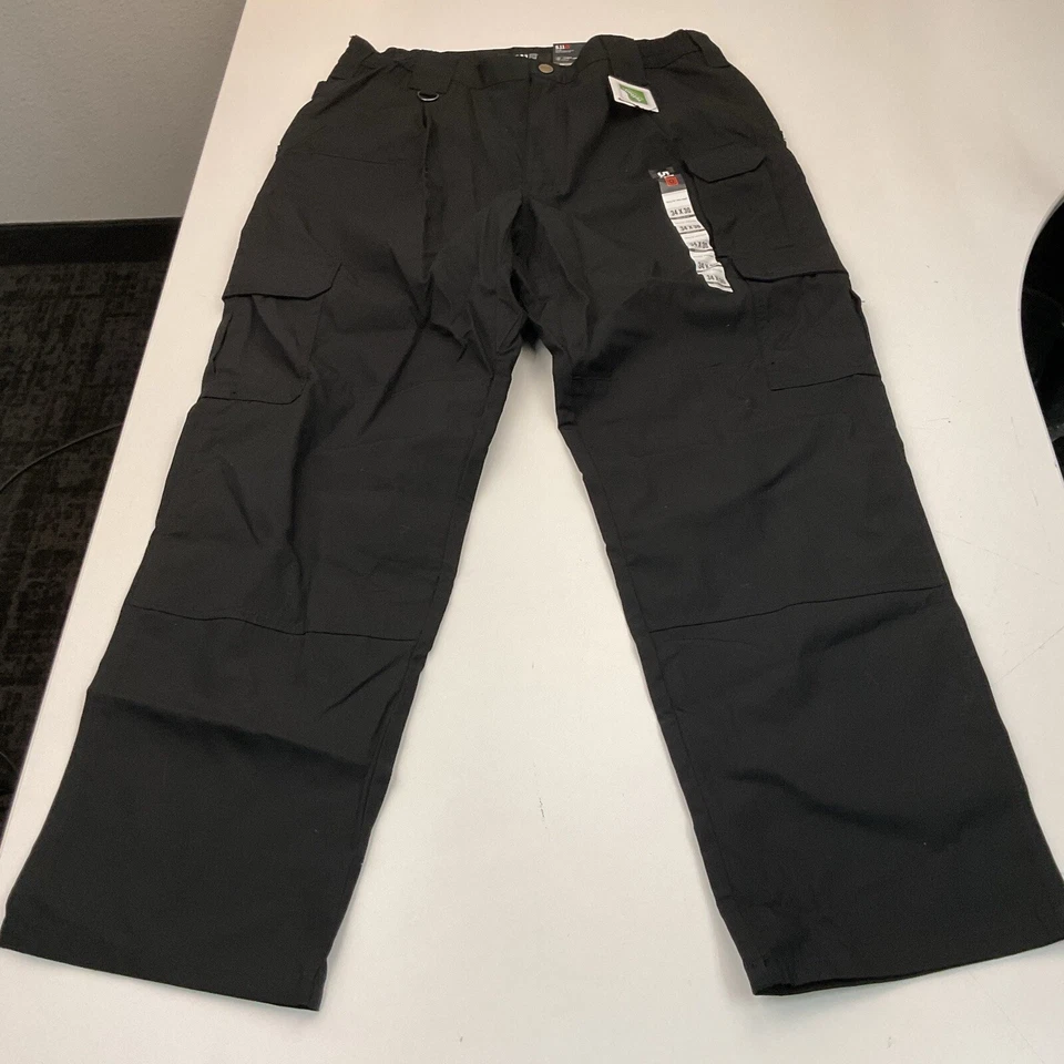 5.11 Men's TACLITE Pro Tactical Pants Style 74273 Waist 38 Black Inseam 28”