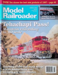 Model Railroader Magazine March 1998 Mountain Railroading in HO Scale - Picture 1 of 2