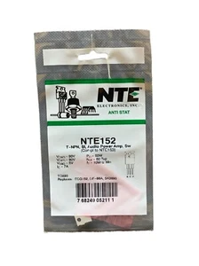 NTE152 T-NPN, Si, Audio Power Amp, Sw (Compl NTE153) To220 ECG152 GE-66A SK3893 - Picture 1 of 1