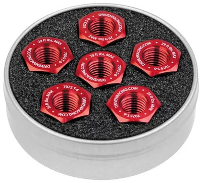 Driven Racing 10mm Sprocket Nuts - Red Motorcycle Street Bike DSNRD 2401-0544 - Image 1 of 4