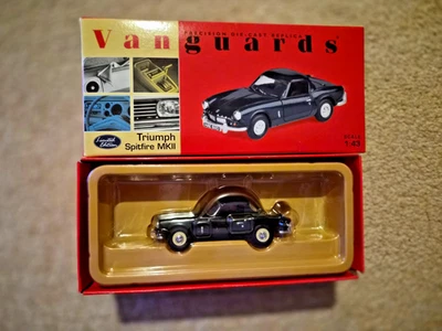 Lledo Vanguards VA06702 Conifer Green Triumph Spitfire MkII 1:43 Scale Model - Image 1 of 4