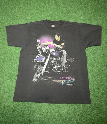 Camiseta De Colección Años 90 Elvis Presley Motociclista Motocicleta Harley Grande Gráfica  Foto 1 de 4
