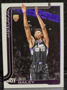 2025-26 Topps NBA Flagship Basketball Ace Bailey RC Rookie #205 Utah Jazz Base - Bild 1 von 1