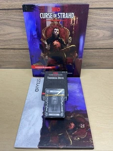 DnD Curse Of Strahd Lot Hardcover With Maps Unopened Tarokka Deck And DM Screen - Picture 1 of 14