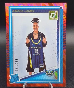 2025 Pannin wnba donruss Rated Rookie Red Aziaha James /399 - Picture 1 of 2