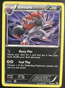 Zoroark 71/114 Holo Rare Black & White Pokémon Card Light Played Horizontal Holo - Picture 1 of 2