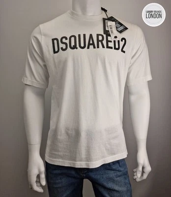 Dsquared2 Mens Logo T Shirt White Large Brand New Authentic RRP £285 - Image 1 of 4