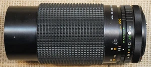 Lente de cámara vintage Sears zoom automático multicapa F=80-200 mm 1:4,0 negra - Imagen 1 de 6