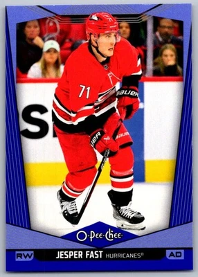2024-25 O-Pee-Chee Blue Border Jesper Fast Carolina Hurricanes #215 - Image 1 of 2