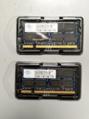 DDR2 4GB 800Mhz SODIMM KIT RAM 2X2GB PC PORTATILE LAPTOP  - Immagine 1 di 4