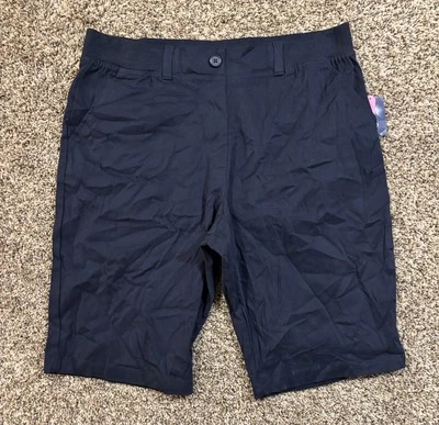 Ropa escolar aprobada por izod. Pantalones cortos azules. Niña Plus 16,5. Foto 1 de 4