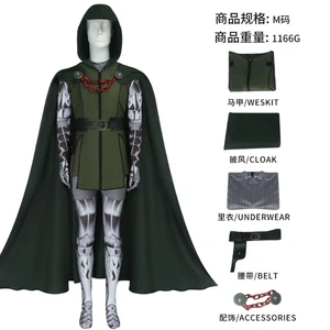 Dr Doom Cosplay The destruction of Doctor Costume Jumpsuit Halloween Cloak Suit - Picture 1 of 11
