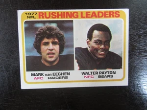 1978 Topps # 333 Walter Payton Mark Van Eeghen Rushing Leaders (B64) Bears - Picture 1 of 2