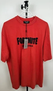 Herren Balenciaga x Fortnite Shirt Limitiert Oversized Gr. XS Rot X08032403 - Bild 1 von 14