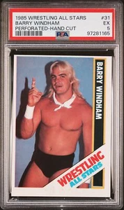 1985 O'quinn Wrestling All Stars Barry Windham #31 TRUE ROOKIE RC PSA 5 - Picture 1 of 2
