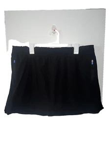 Tek Gear women's skort skirt size XXL black pull on athletic zippered pockets - Picture 1 of 6
