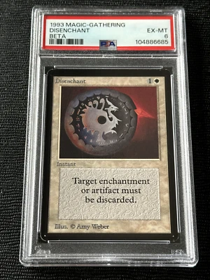 Beta Disenchant Limited Edition Magic the Gathering MTG PSA EX-MT - Image 1 of 2