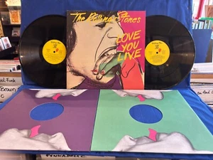 ROLLING STONES LOVE YOU LIVE 2LP COMPLETE WARHOL. ORIGINAL FRANCE LP NEAR MINT - Picture 1 of 4