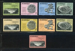 Honduras Estampillada sin montar o nunca montada Scott #C336-C344 Ciudad de México OLIMPICS Arqueología CV$12 - Imagen 1 de 1