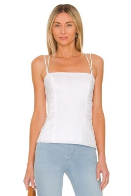 FRAME Tie Back Tank in Blanc White Basic S NWOT $288 - Image 1 of 4