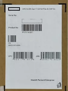 HPE ProLiant DL325 Gen11 SATA/PCIe M.2 Backplane Enablement Kit P57014-B21 BP - Picture 1 of 4