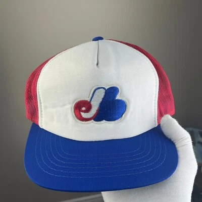 Sombrero de camionero vintage de los 80 Montreal Expos Snapback Foto 1 de 4