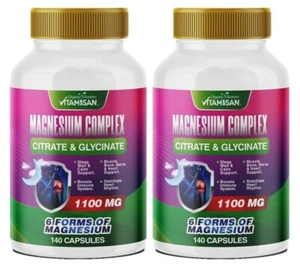 Magnesium Complex Chloride Mag Glycinate, Citrate, Malate, Oxide 1100mg 280 - Picture 1 of 6