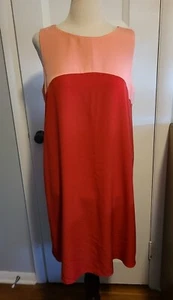 Marks & Spencer Womens Coral Blush Sleeveless Sheath Dress Sz 8 (UK 12) - Picture 1 of 7