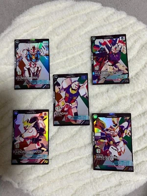 Gundam Arsenal Base Cards Gundam PR Rare 5 Piece Set Japanese - Image 1 of 4