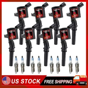 8X DG508 Ignition Coil Pack and Iridium Spark Plug For Ford F-150 4.6L 5.4L V8 - Picture 1 of 11