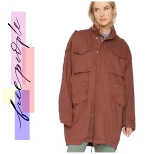 NUEVA Chaqueta Militar Free People x Sandrine Rose Talla XS Gran Tamaño Carrub Utilitaria - Imagen 1 de 10