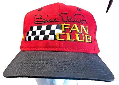 Bill Elliott Fan Club NASCAR Snapback Hat Vintage Racing Cap Most Popular Driver - Image 1 of 4