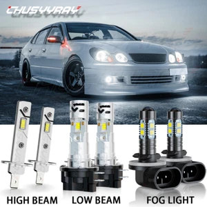For Hyundai Elantra 2007-2010 Combo LED Headlight High Low+Fog Light Bulbs Kit - Picture 1 of 12