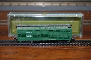 Aurora Briefmarke Spur N AT&SF Santa Fe Viehwagen - Bild 1 von 7