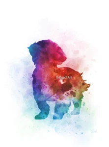 Shih Tzu ART PRINT, Dog lovers Gift, Wall Art Gift, Dog, Home Decor, Shih Tzu - Picture 1 of 2