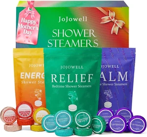 Shower Steamers Aromatherapy - 18 Pack Gifts for Women, Organic Essential Oils, - Picture 1 of 12