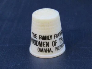 Vintage The Family Fraternity Woodmen of the World Omaha Nebraska Thimble - Picture 1 of 4