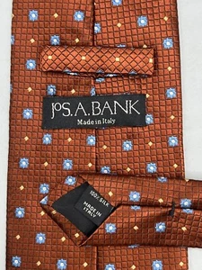 Corbata JOS A BANK Multicolor Geométrica Seda L:60" W:3.75" Hecha en ITALIA - Imagen 1 de 9